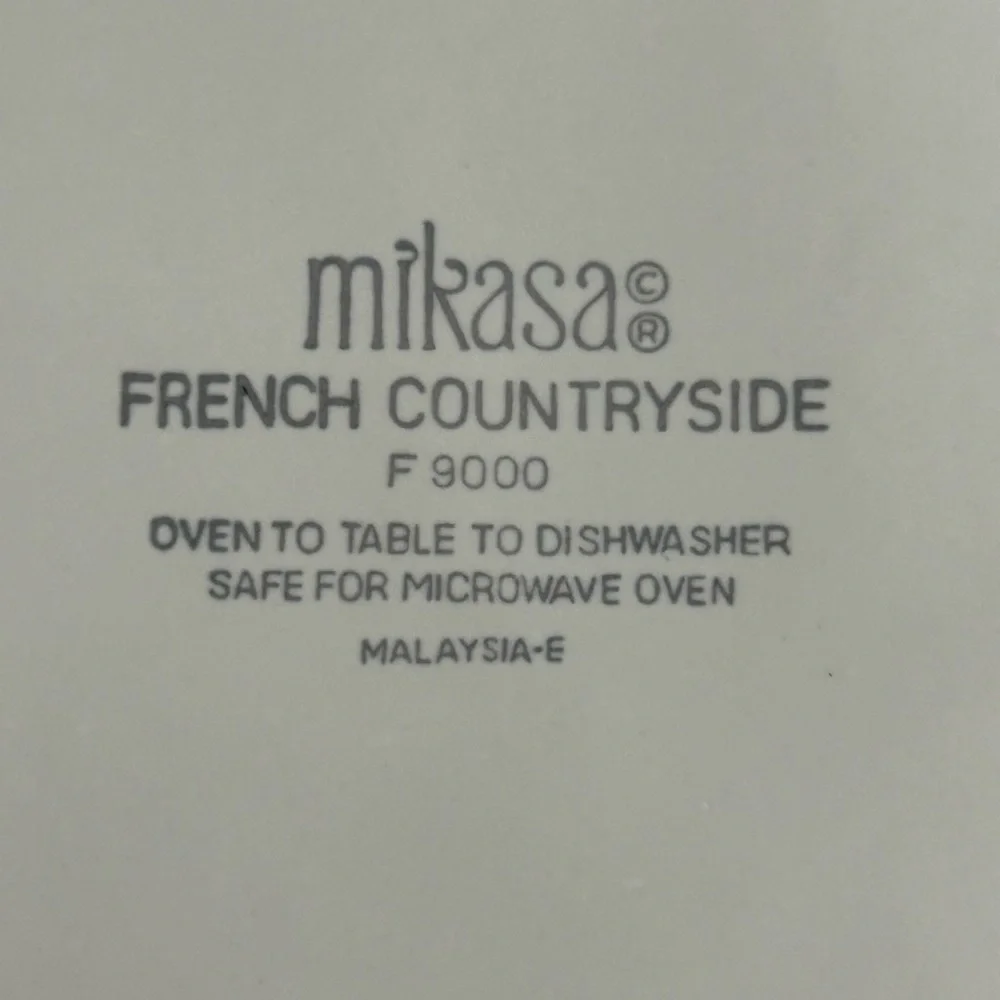 Mikasa French Countryside 12 1/2” Chop Plate Platter F 9000 Made in Malaysia EUC